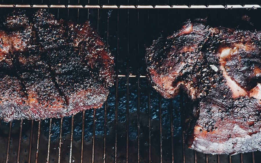 Peppery smoked brisket