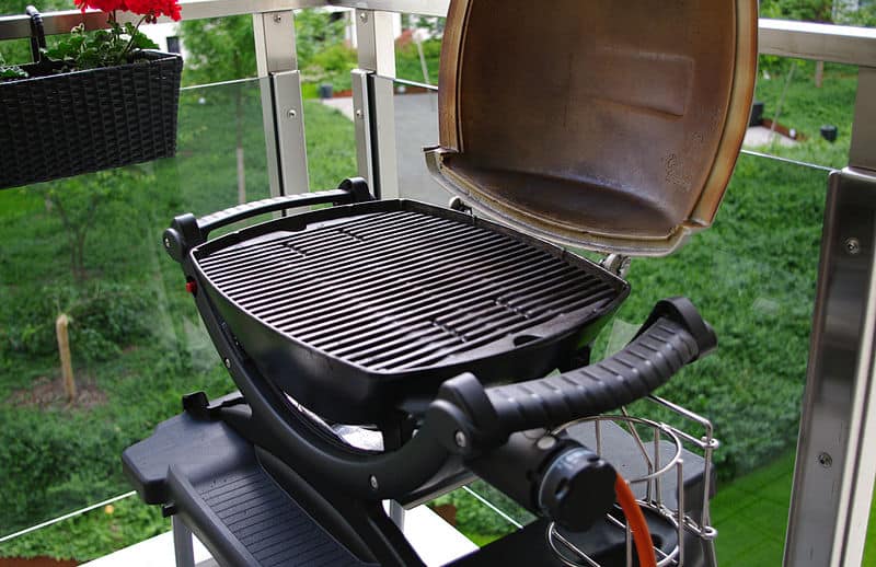 A Weber tabletop Grill